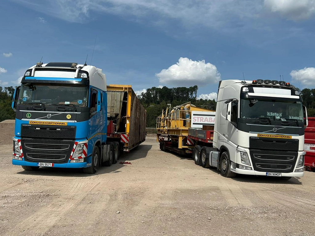 Camioane Volvo folosite la transportul agabaritic pe teritoriul european